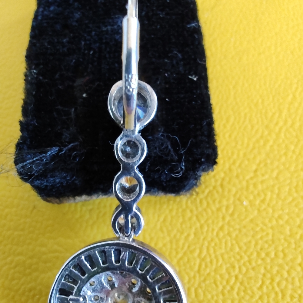 SAPPHIRE STERLING EARRINGS - Picture 4 of 4